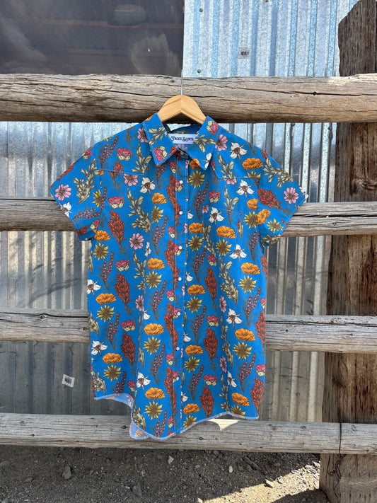 Cowboy Hawaiian- Dark Blue