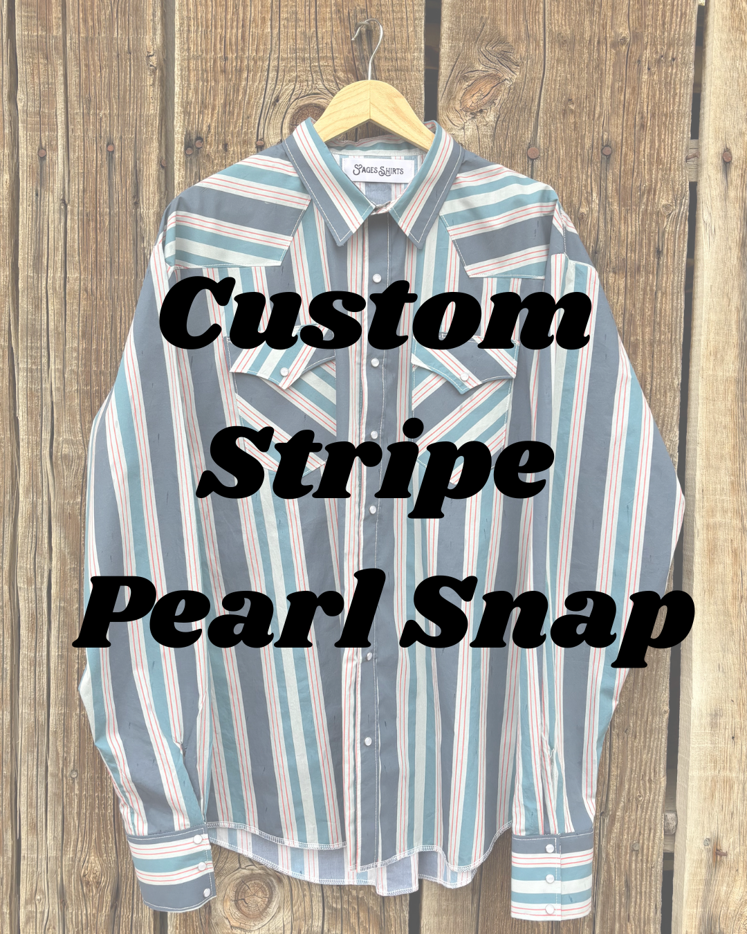 Custom Stripe Pearl Snap