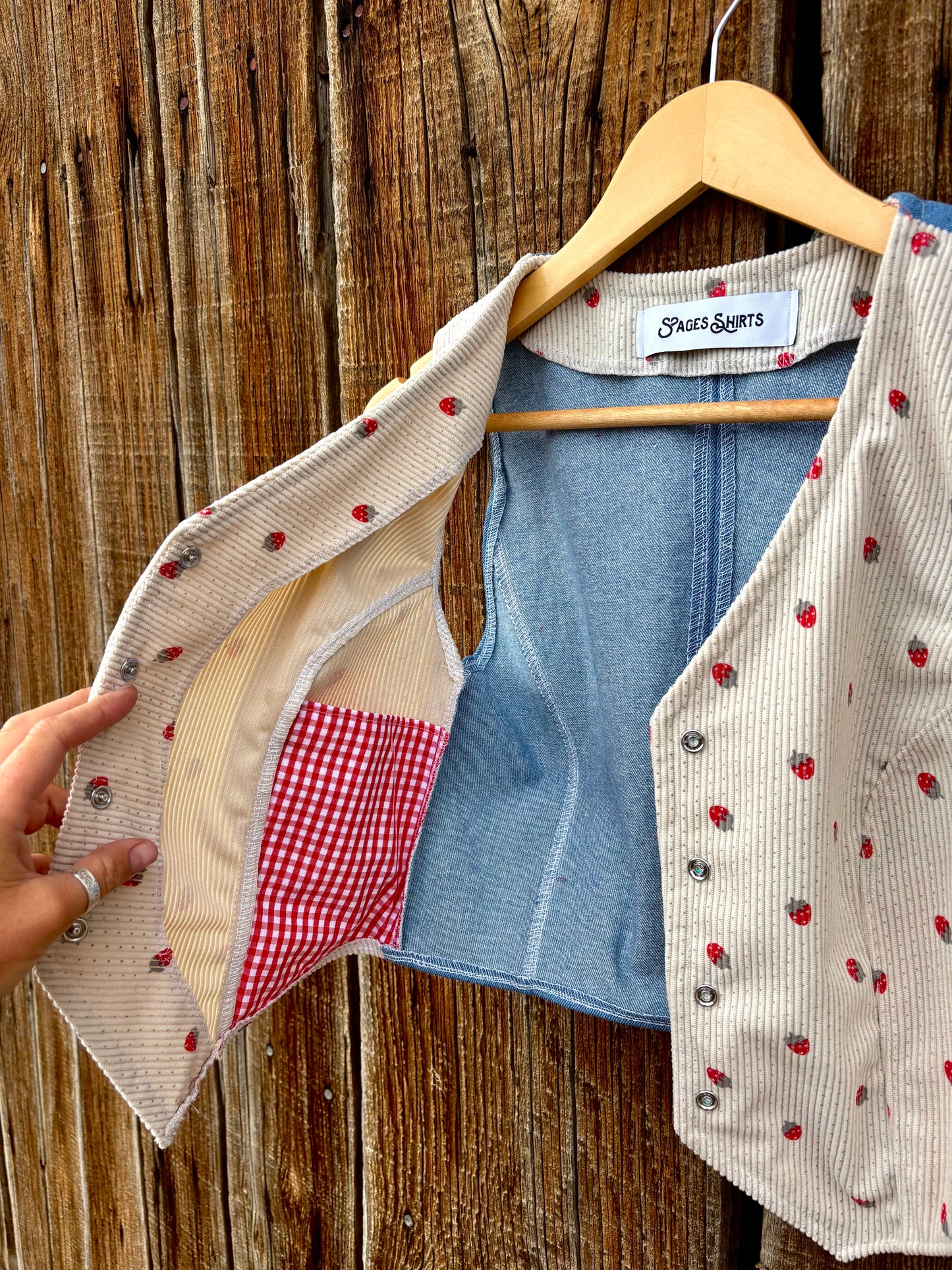 Strawberry Picnic Vest