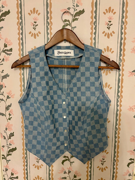 Checkered vest