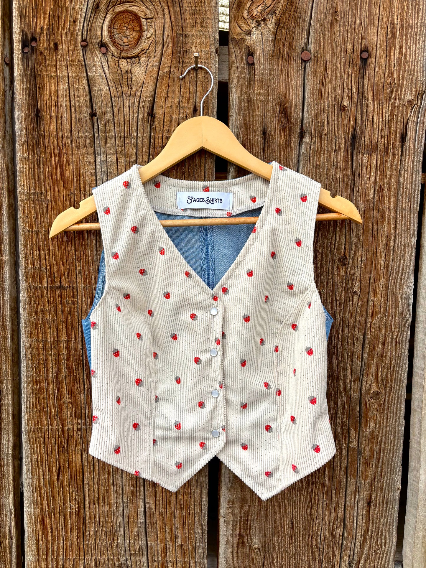 Strawberry Picnic Vest
