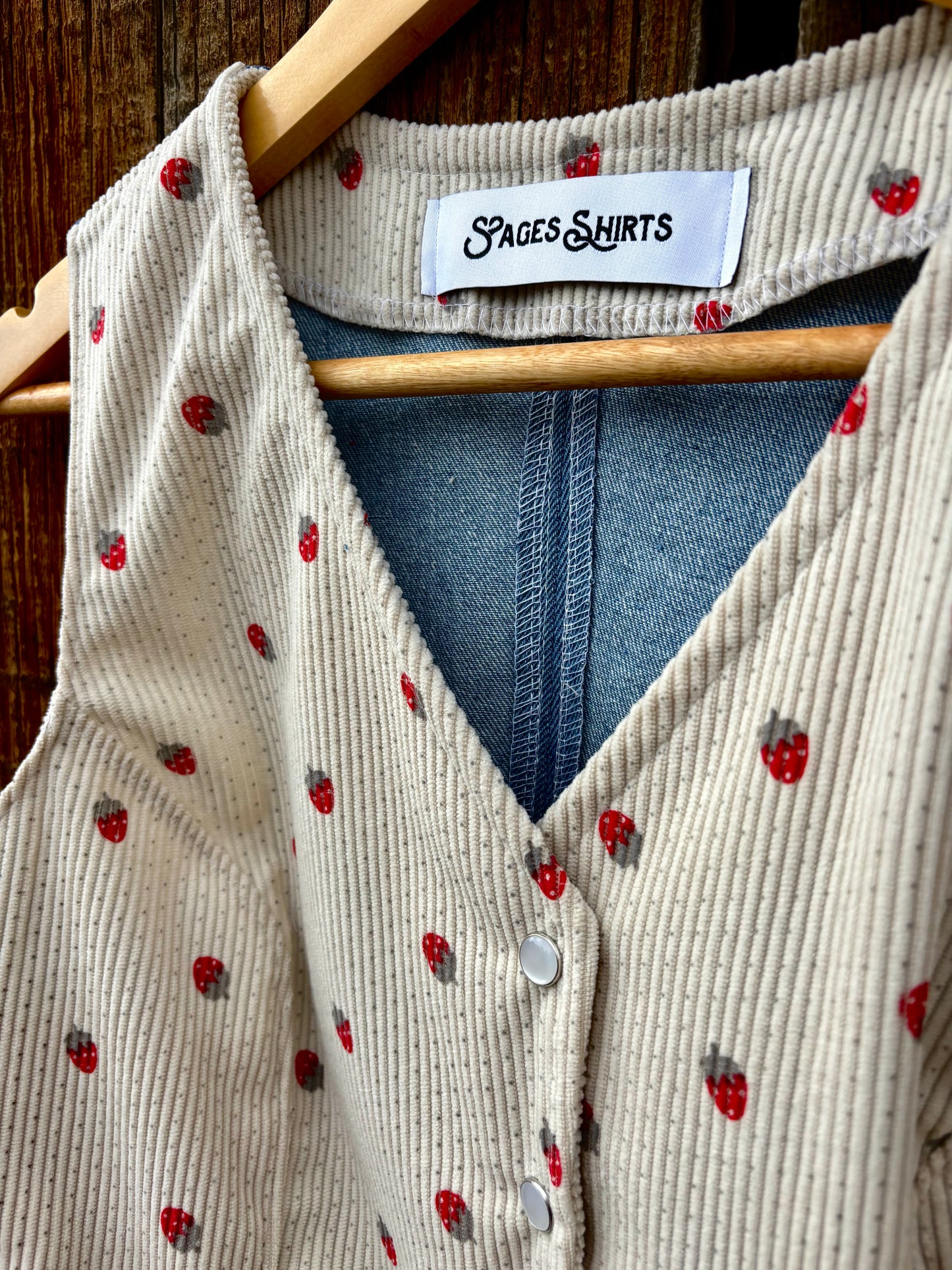 Strawberry Picnic Vest